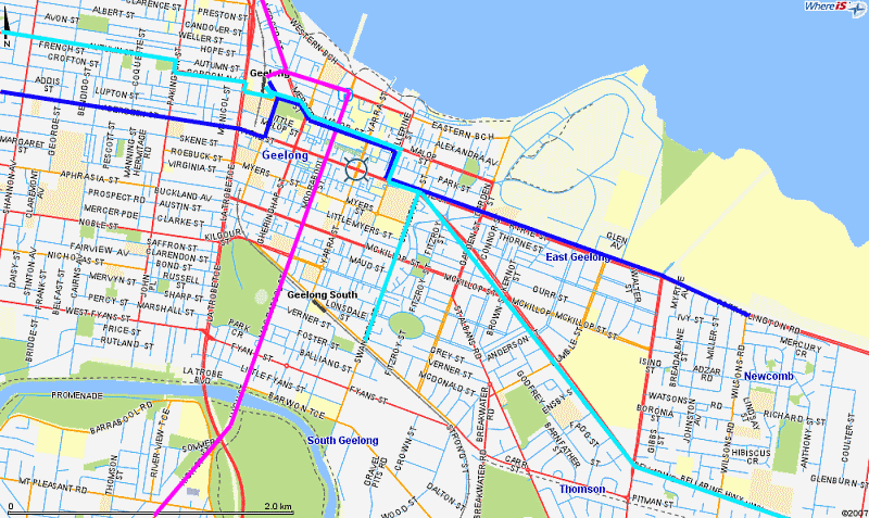 Geelong - 'tram-like' city-centre bus routes