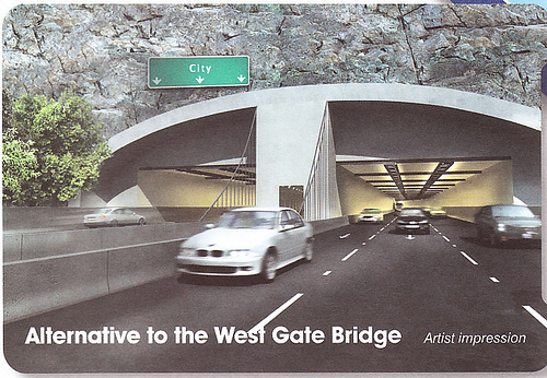 Artist's impression of East-West tunnel from Victorian Transport Plan