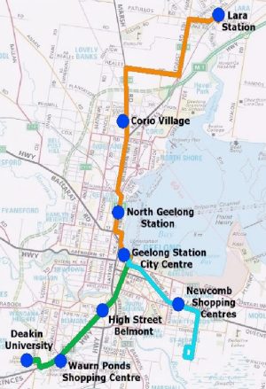 PTUA Geelong: Trunk bus route proposal