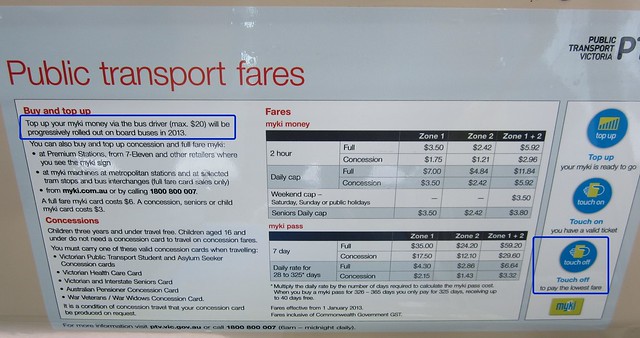 PT Problem of the Day: Wrong #Myki information on some trams (can they tell a bus from a tram?)