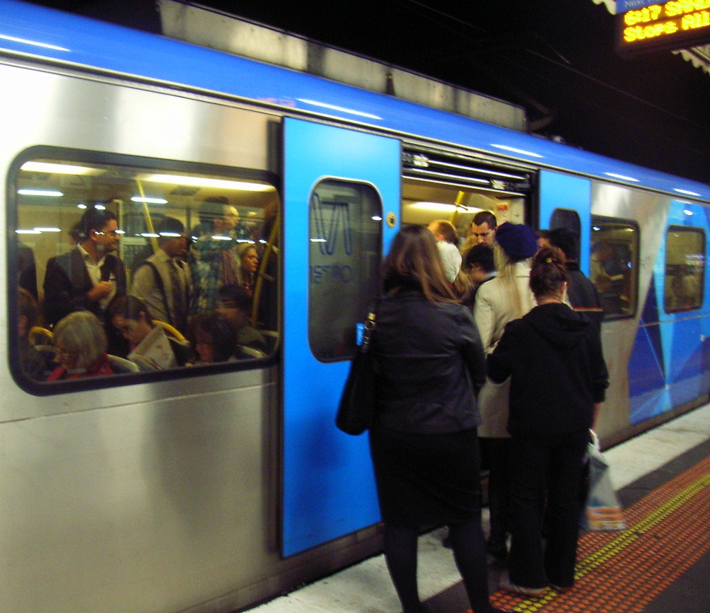 Crowded train