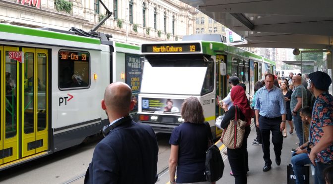 Tram passengers